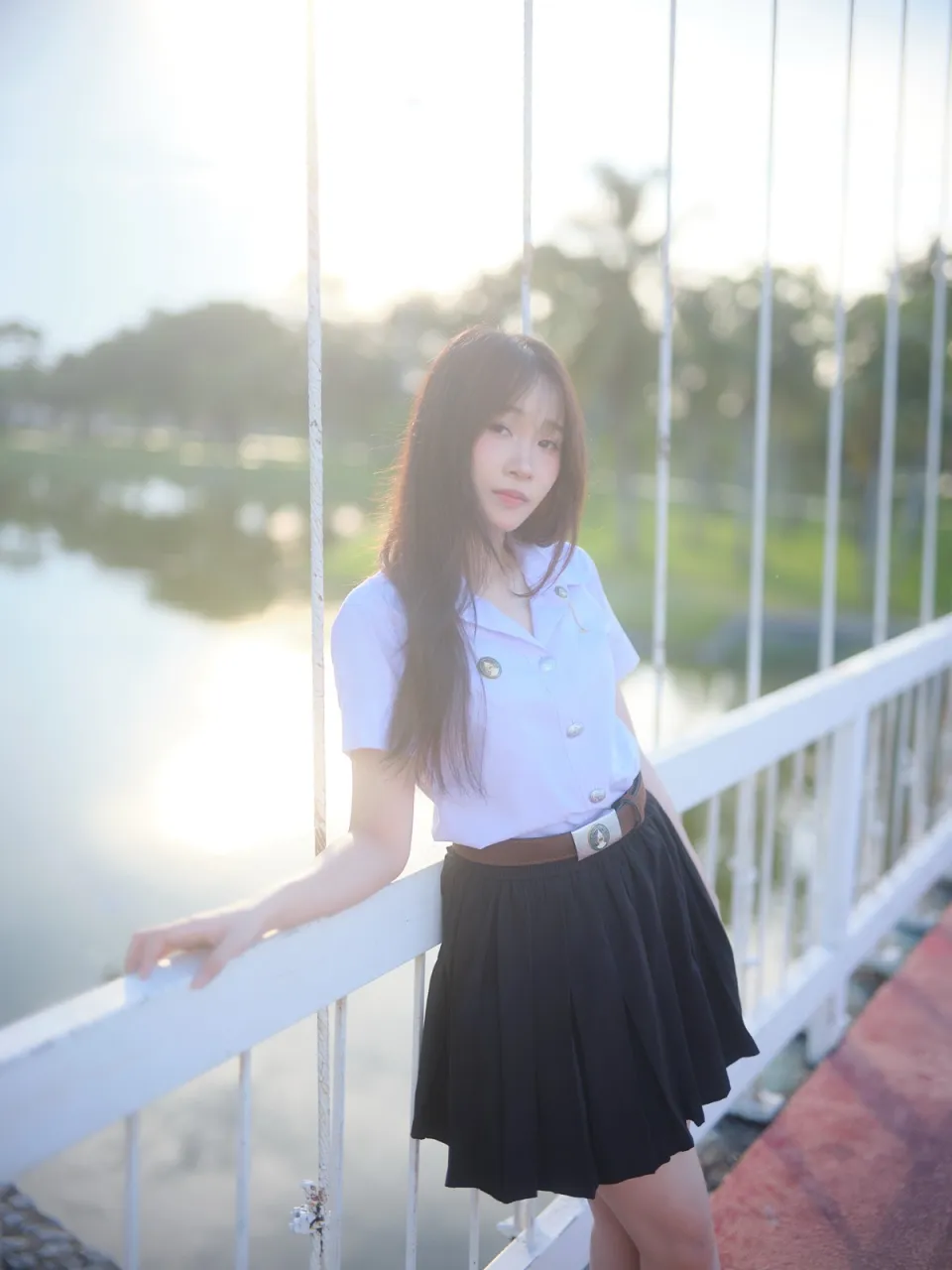 ถ่ายรูปชุดนักศึกษา โทนฟุ้งๆ