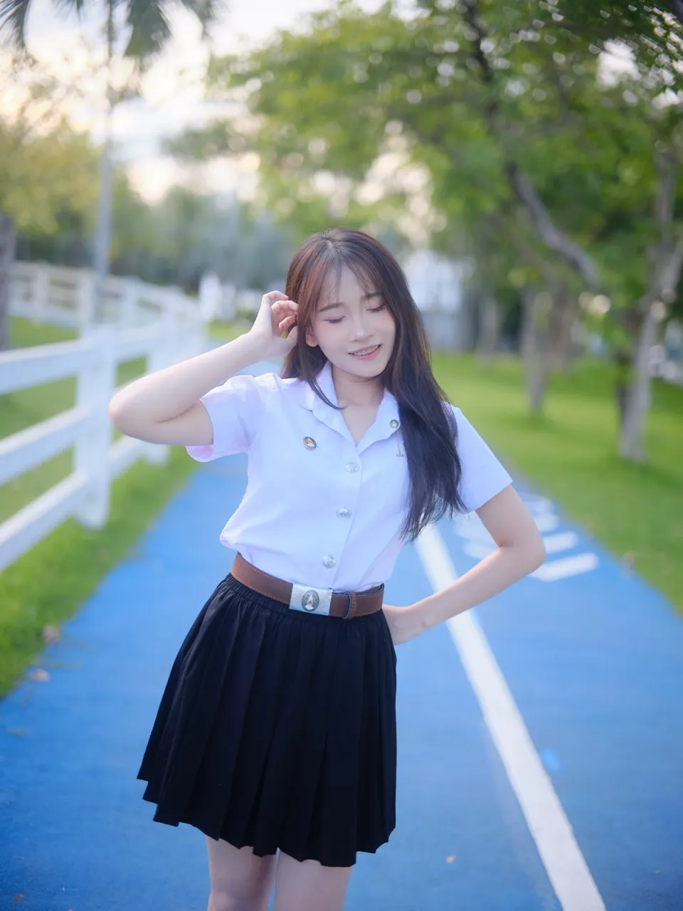 ถ่ายรูปชุดนักศึกษา โทนฟุ้งๆ