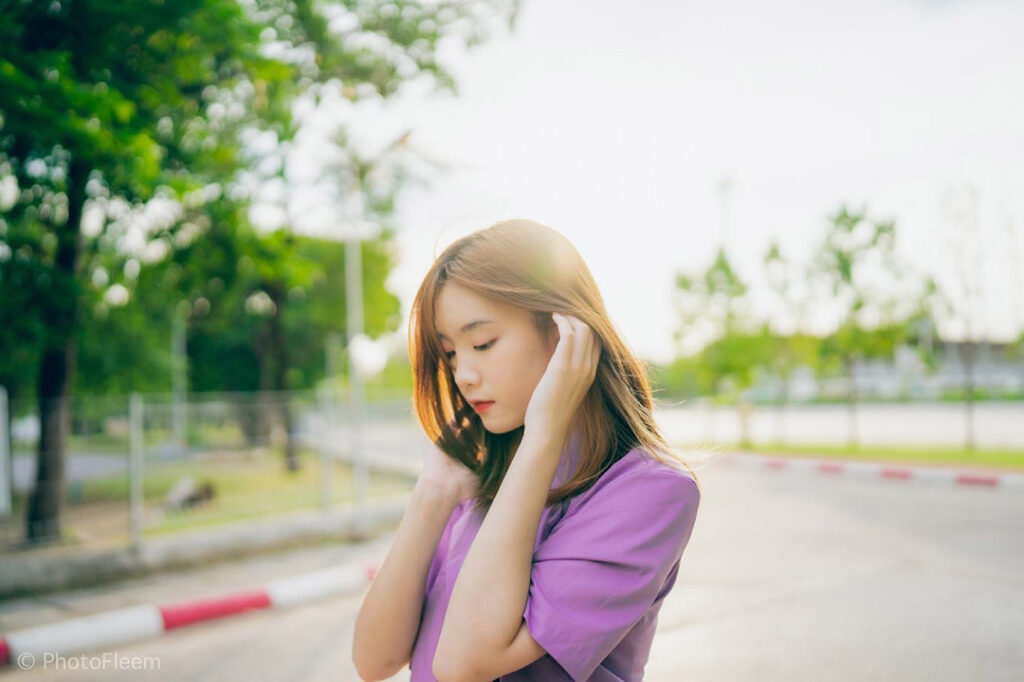 ถ่ายรูป Portrait ย้อนแสงสวยๆกับน้องฟ่าง